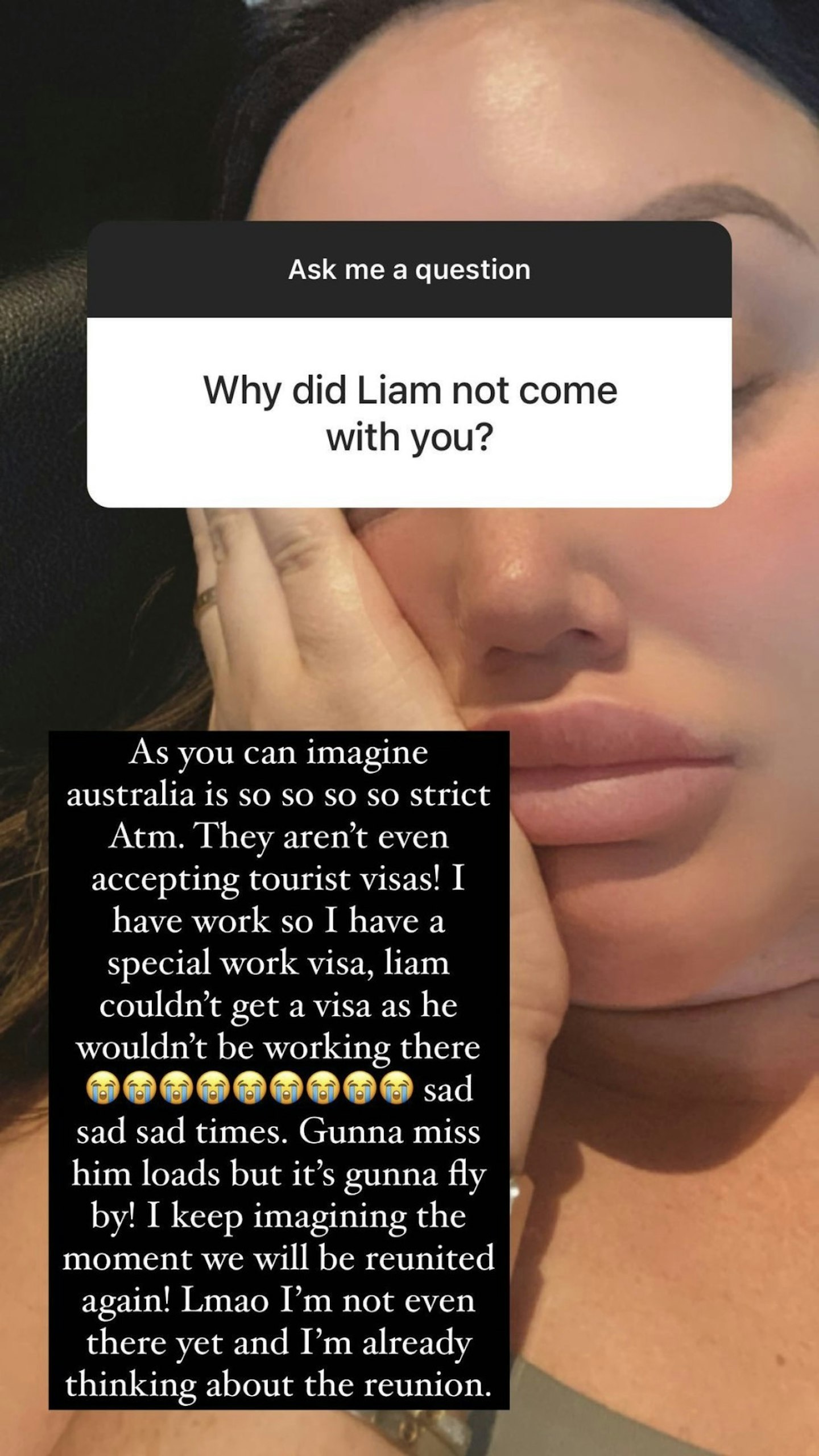 Charlotte Crosby leaves boyfriend Liam Beaumont Australia