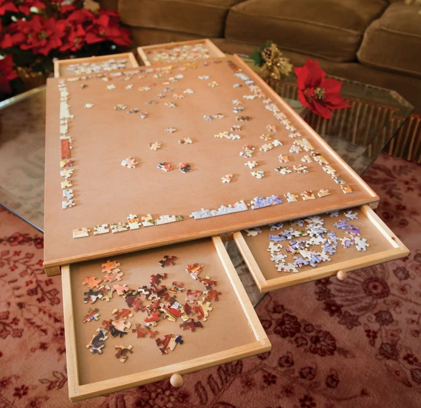 Bits and Pieces - Jumbo Size Wooden Puzzle Plateau-