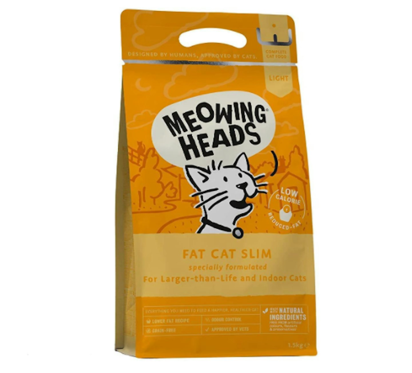 meowing heads low fat dry cat food