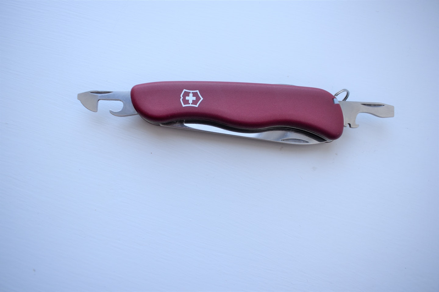 The Victorinox Adventurer pocket knife with bottle opener and tin opener