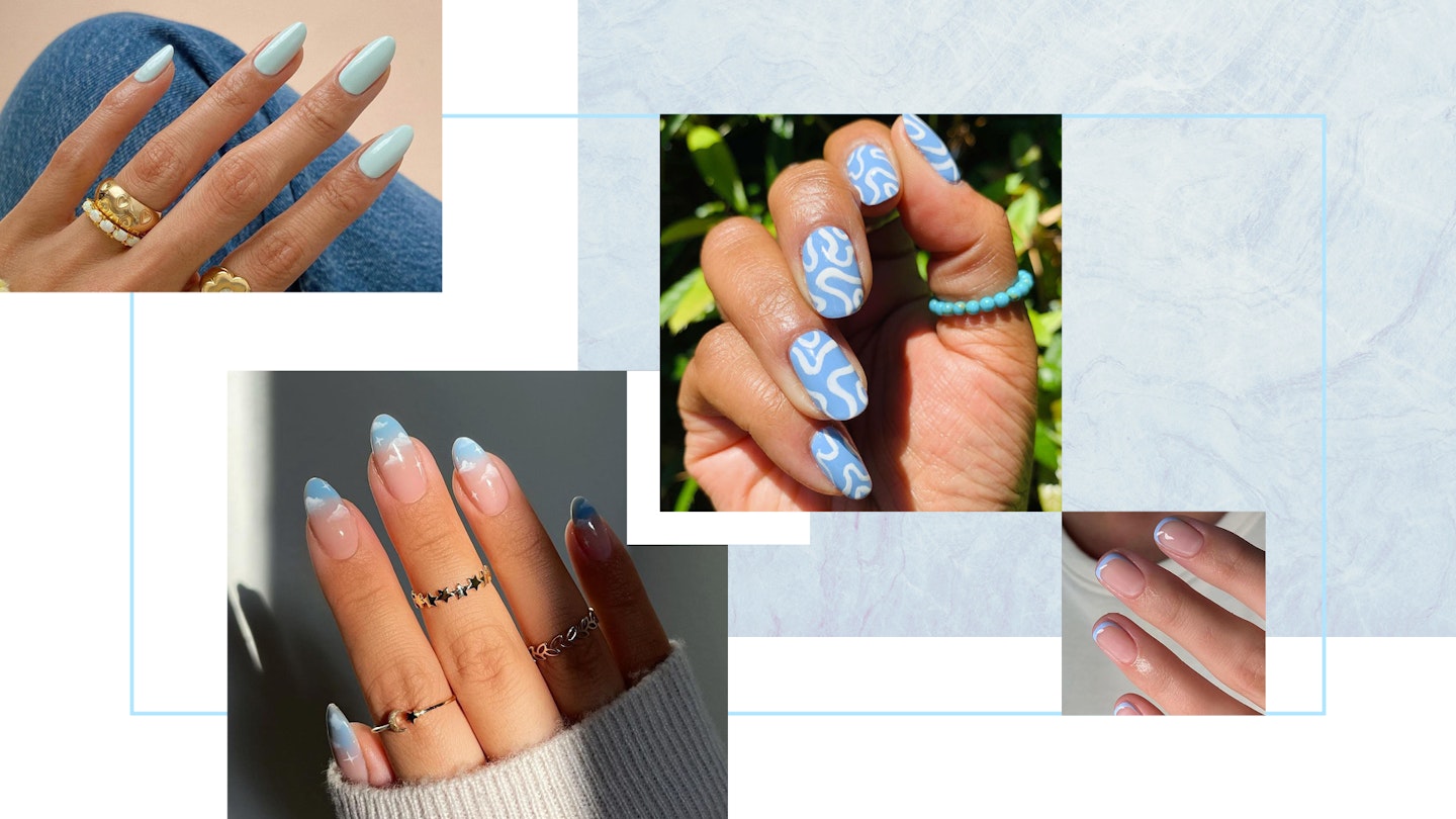 blue nail trend