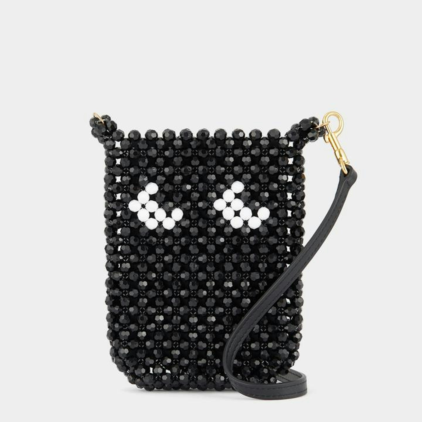 Anya Hindmarch,Beads Eyes Pouch on Strap, £350