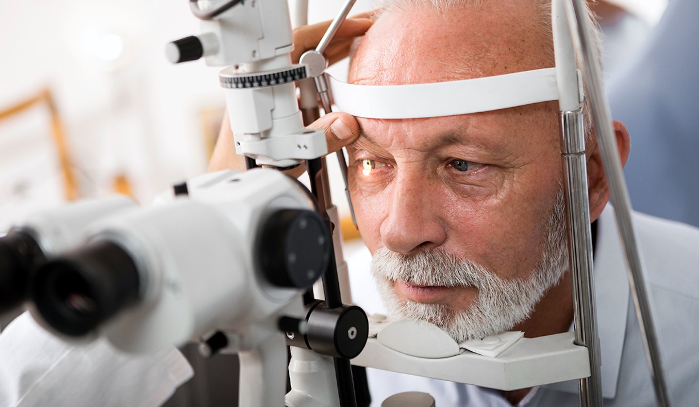 man in opticians