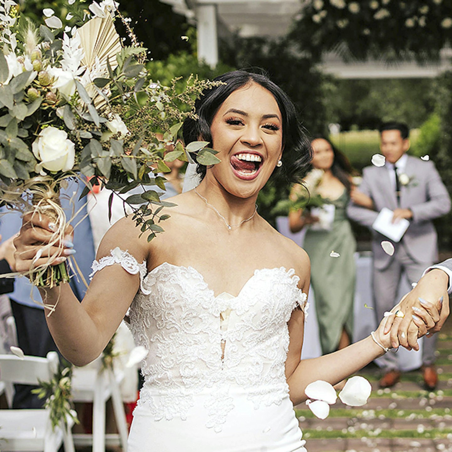 I went BALD at my wedding