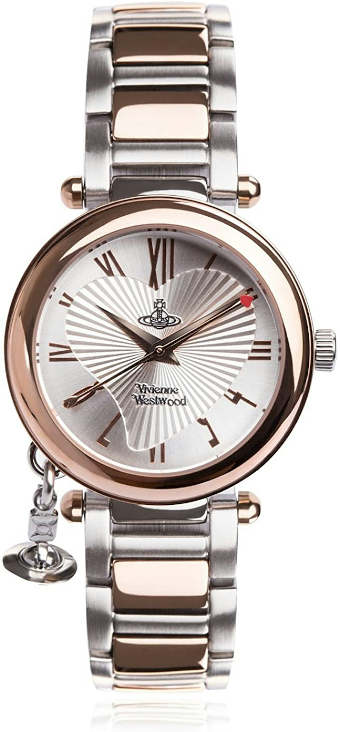 Vivienne Westwood, Orb Quartz Watch with Silver Dial Analogue Display and Stainless Steel Bracelet, WAS £210 NOW £107