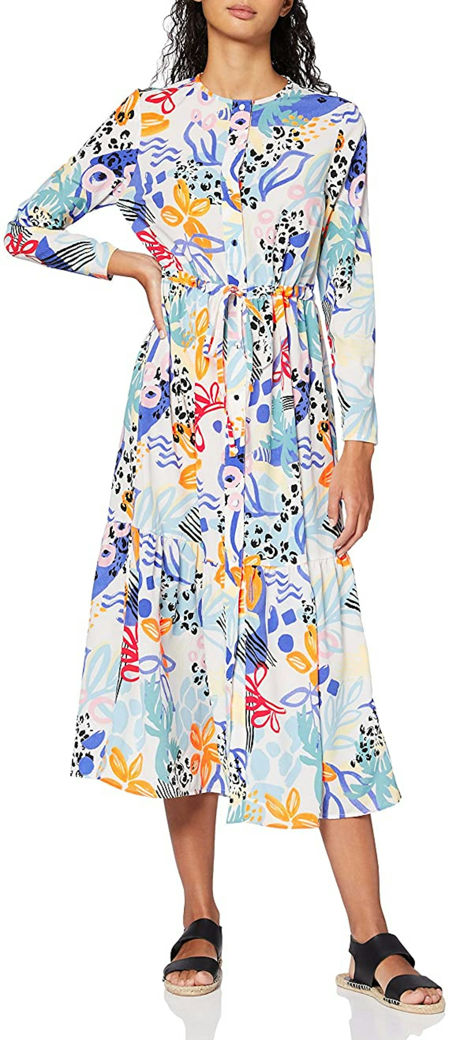 Find, Women's Midi Floral Shirt Dress, WAS £35 NOW £22.11
