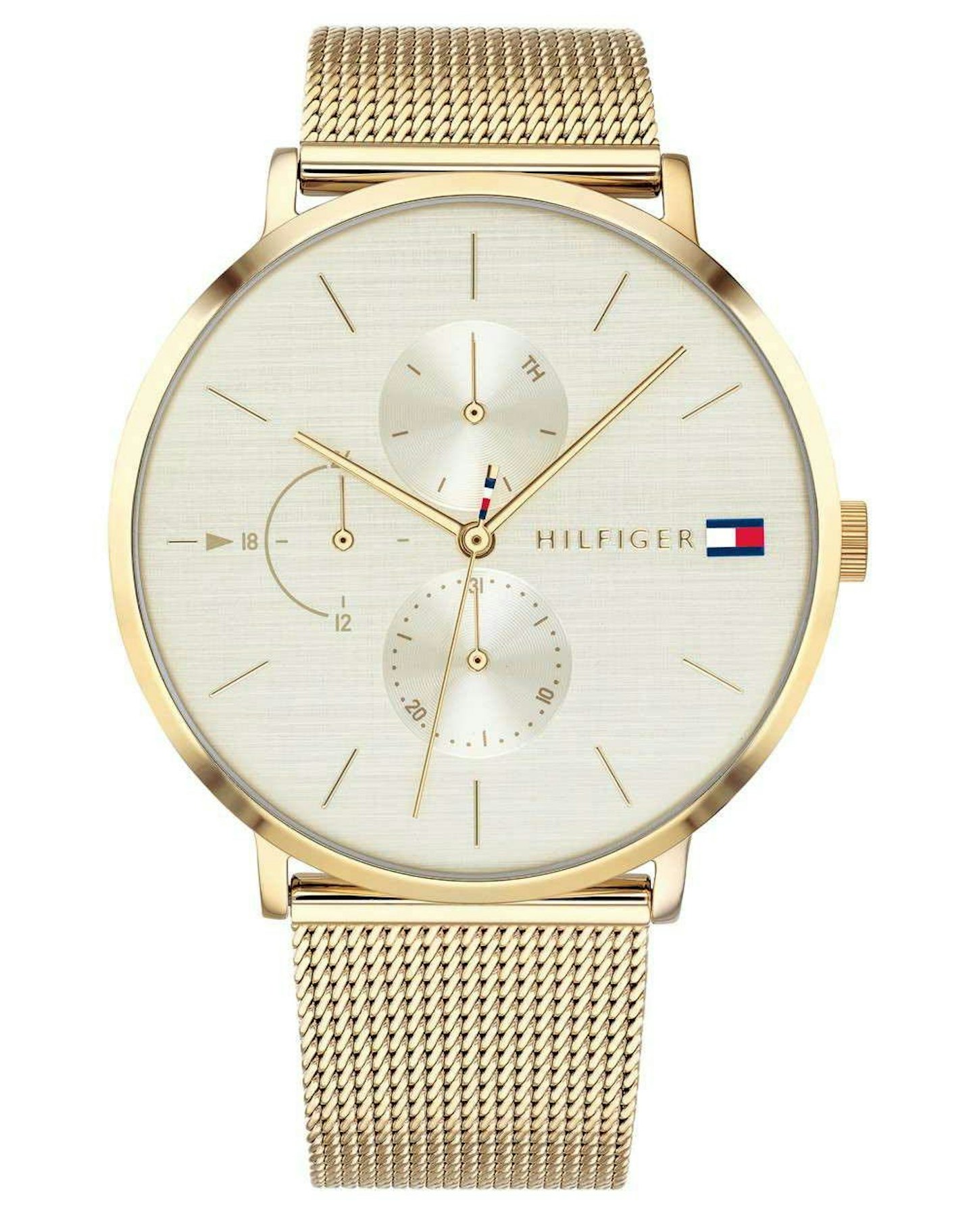Tommy Hilfiger, Quartz Watch with Gold Plated Strap, WAS £144.86 NOW £115.89
