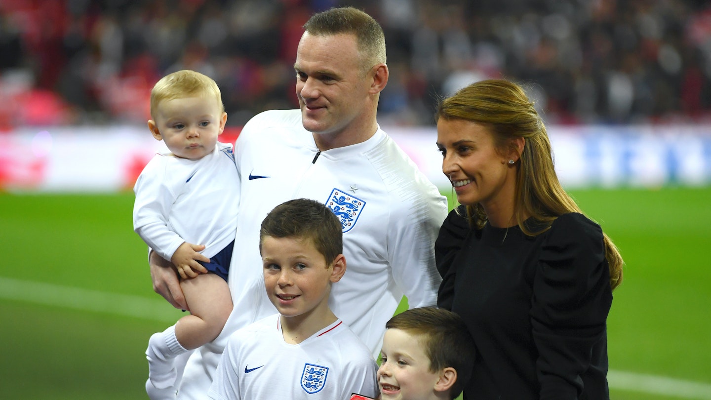 Coleen and Wayne Rooney and family