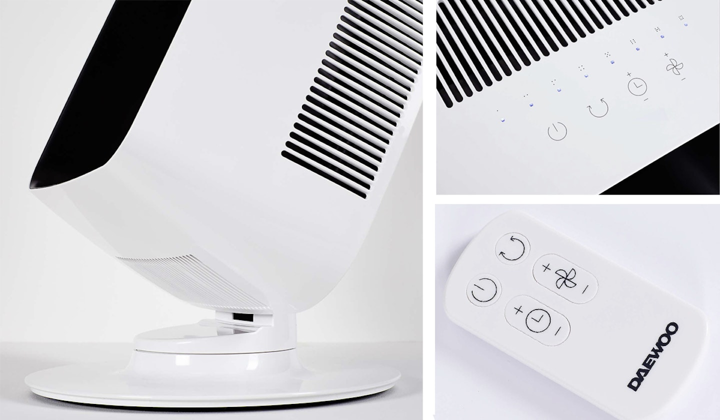 Daewoo Bladeless Wind Amplifier fan with remote control