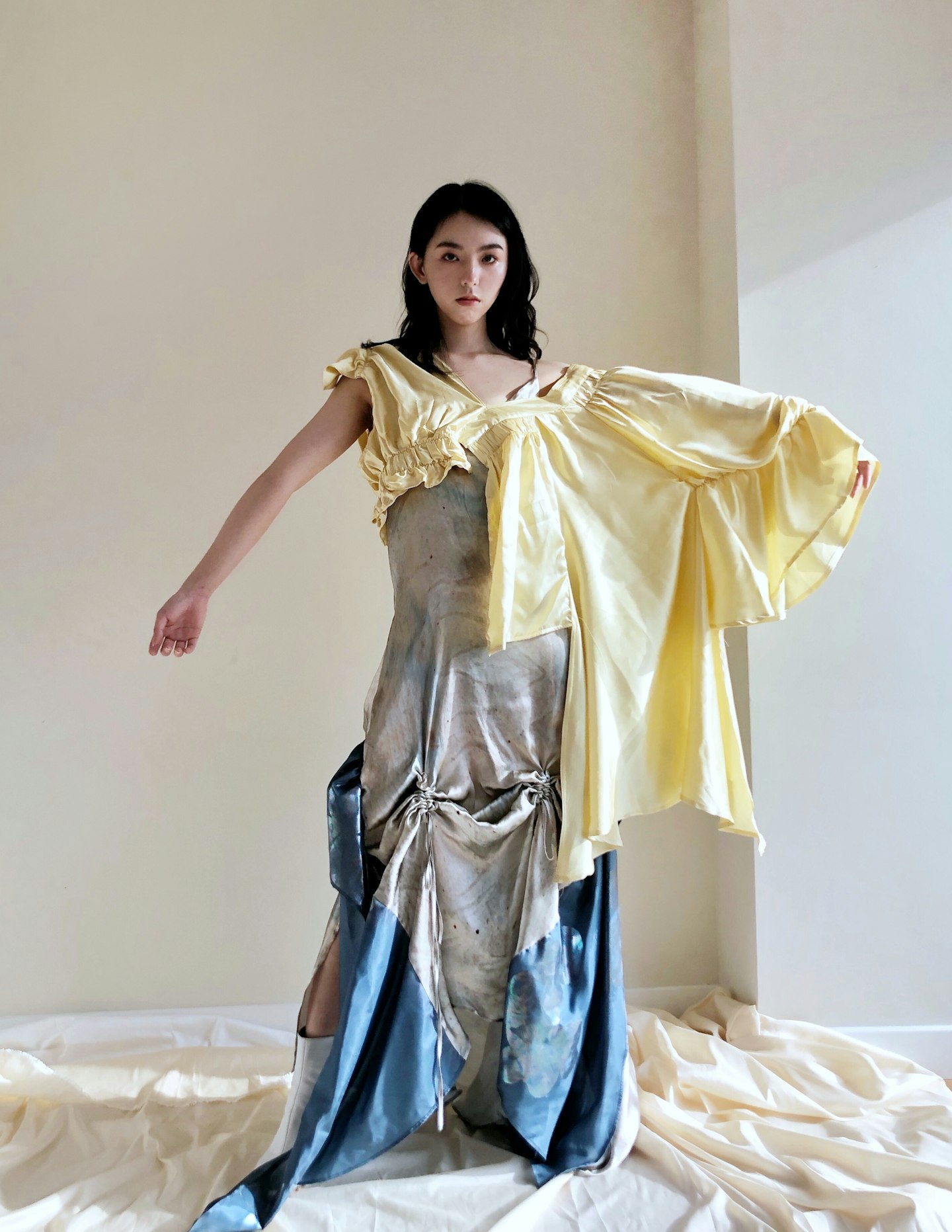 A model wearing a dress by Chia-Jung Chen 