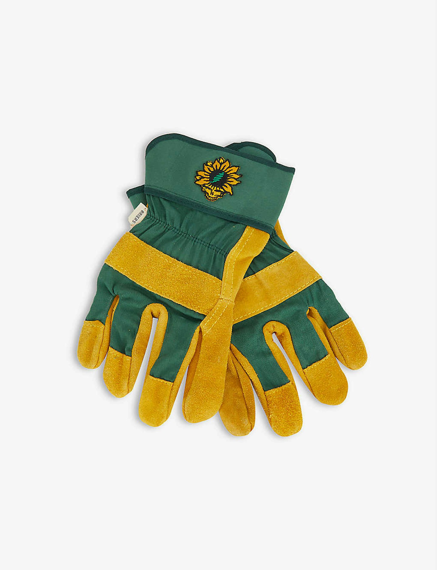 Grateful Dead x Garden Centre, Embroidered Sunflower Suede Leather And Cotton-Blend Gardening Gloves, £35