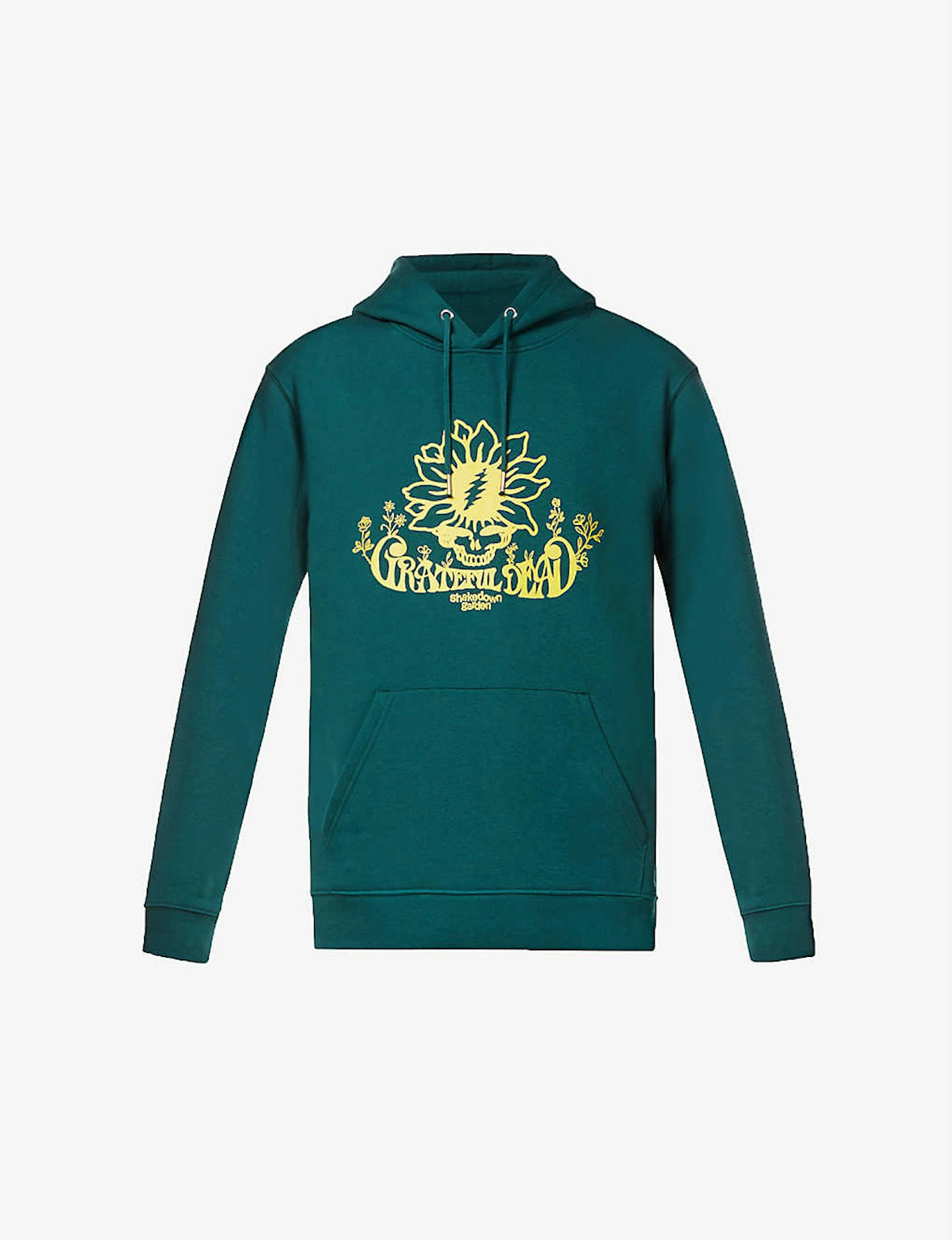 Grateful Dead x Garden Centre, Green Flower Graphic-Print Organic-Cotton Hoody, £90
