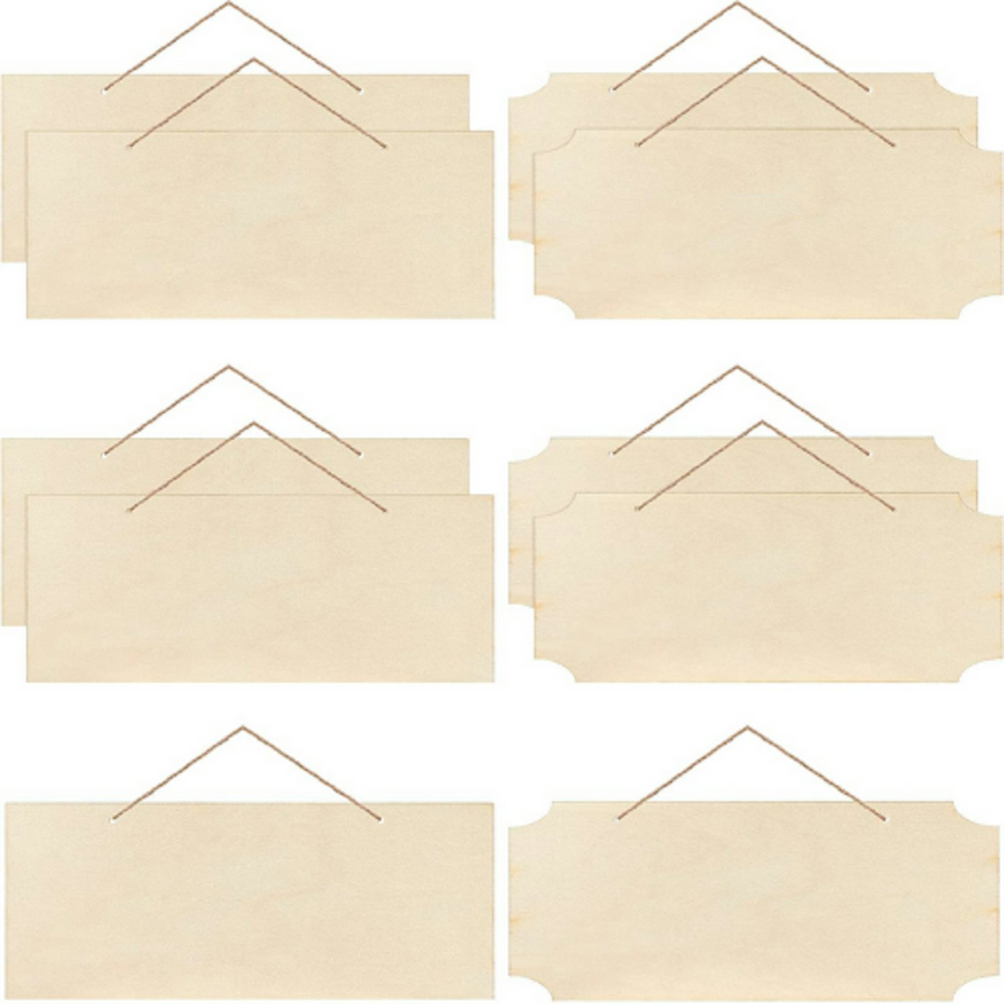 Hanging Wood Sign (10 Pieces)