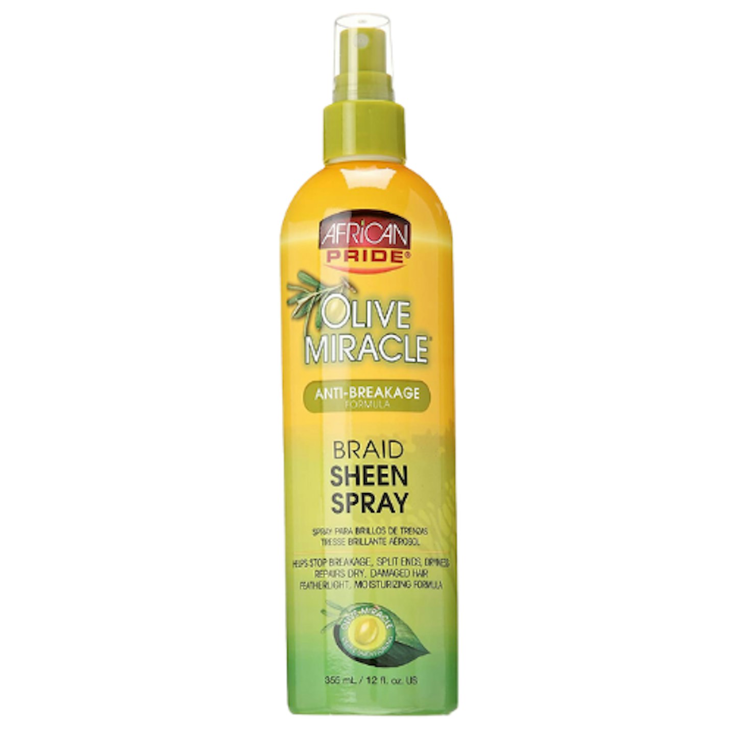 African Pride Olive Miracle Anti-Breakage Braid Sheen Spray