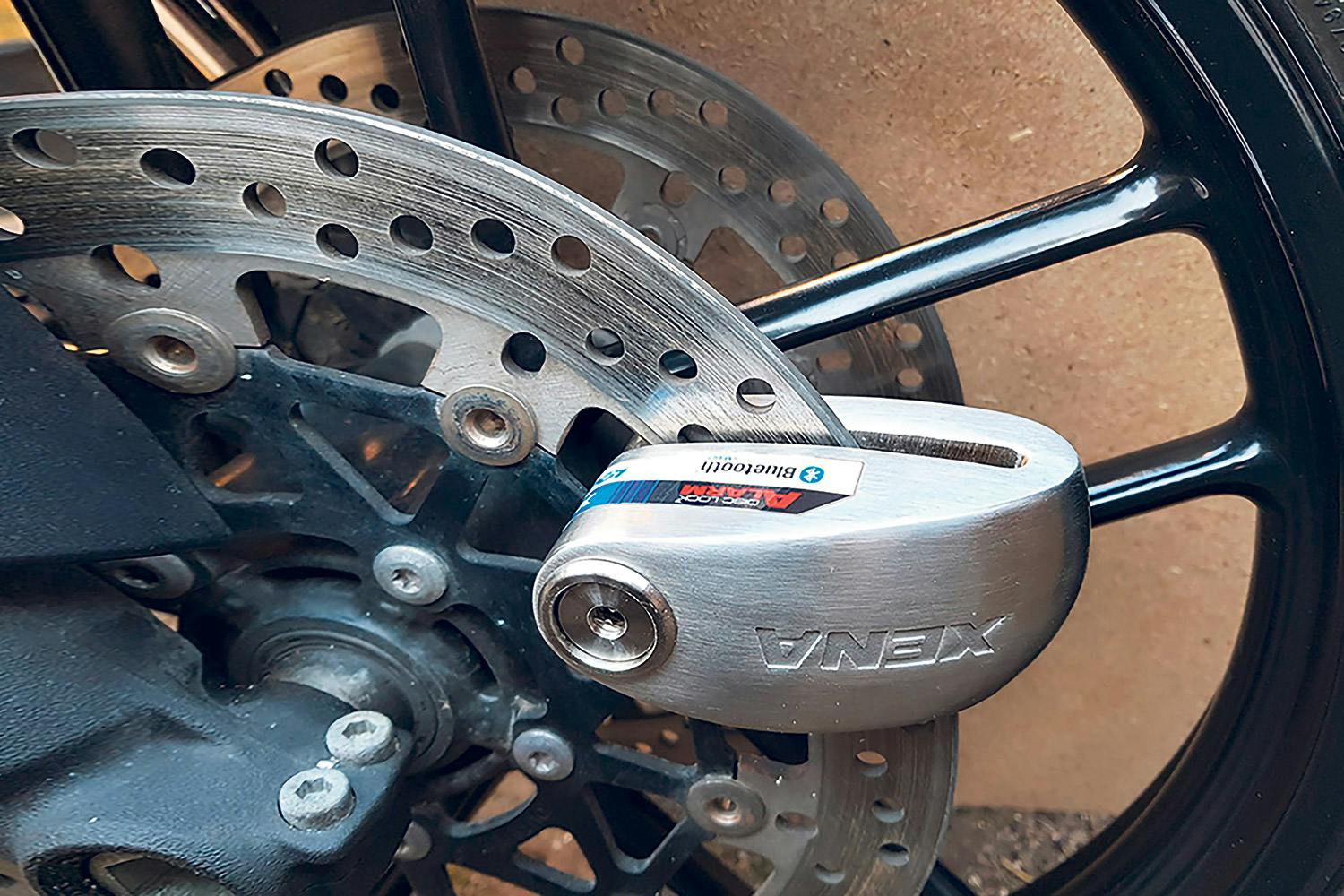 perfk Heavy Duty Motorbike Wheel Disc Brake Lock Security Safety Alarm+2 Keys for Yamaha 