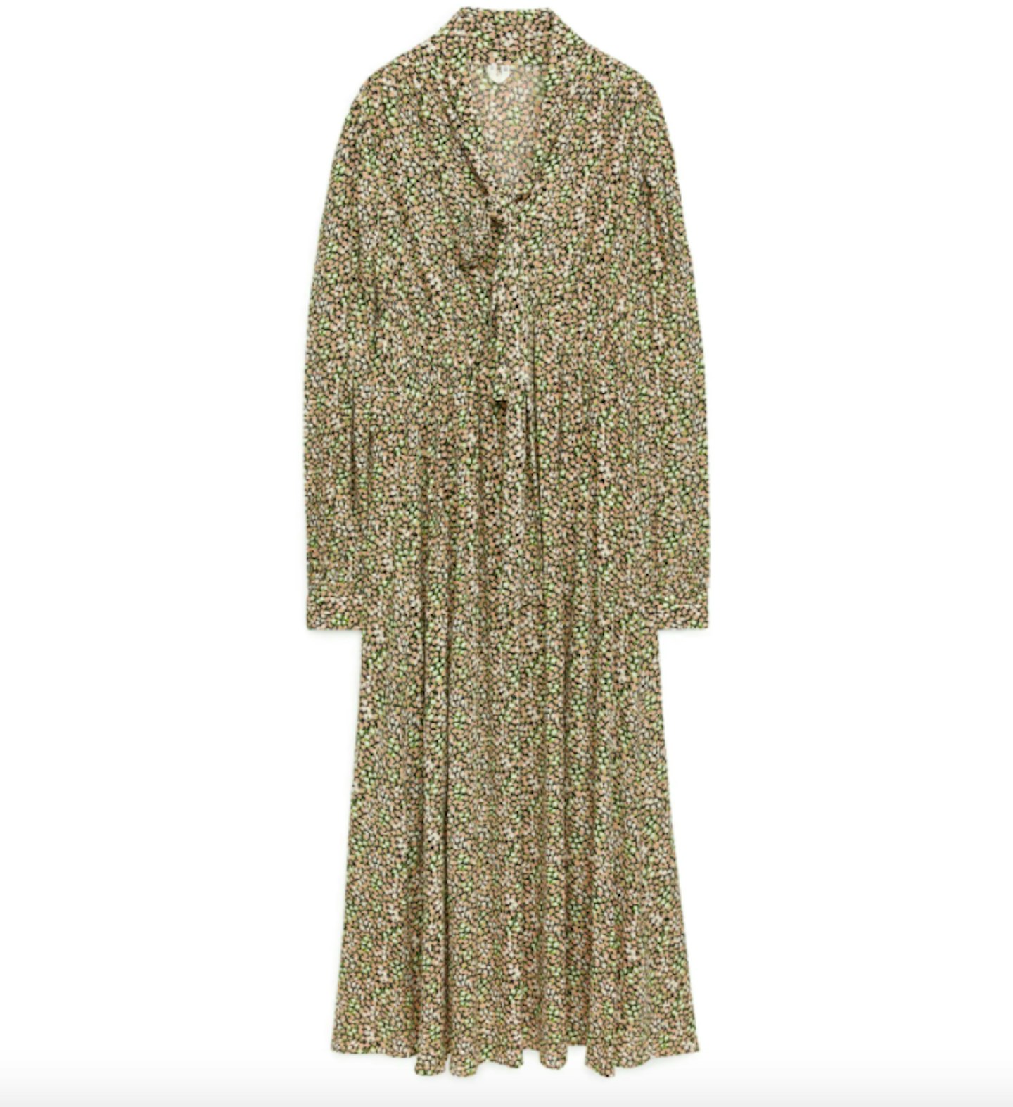 Arket, Tie-Neck Dress, WAS £115 NOW £58