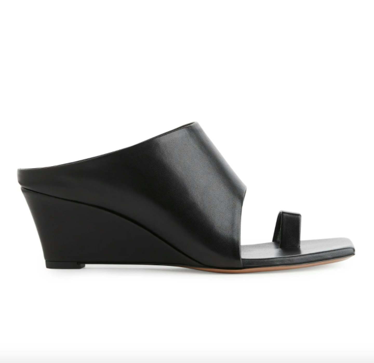 Arket, Leather Wedge Mules, WAS £150 NOW £75