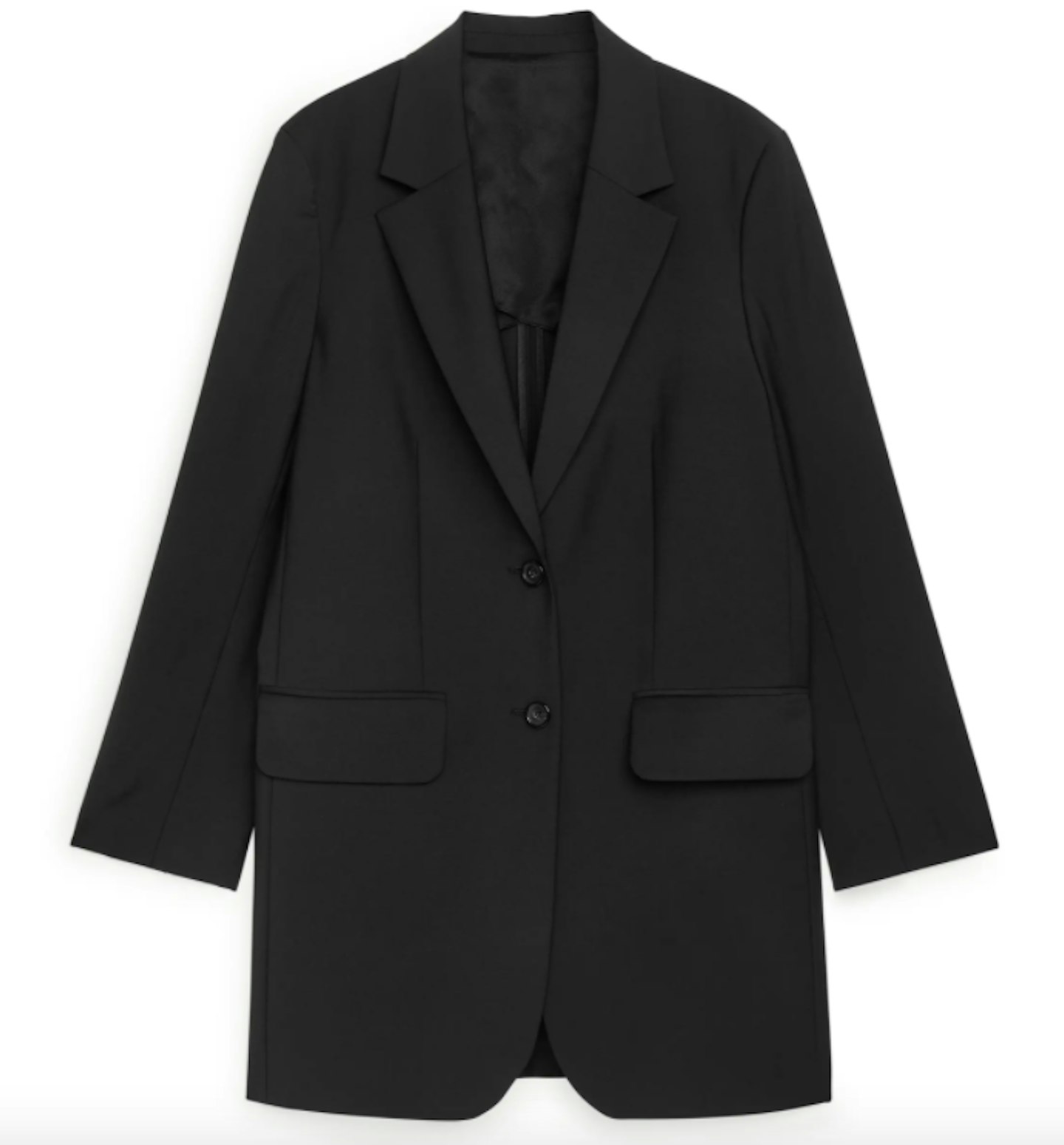 Arket, Long Wool-Blend Blazer, WAS £175 NOW £88