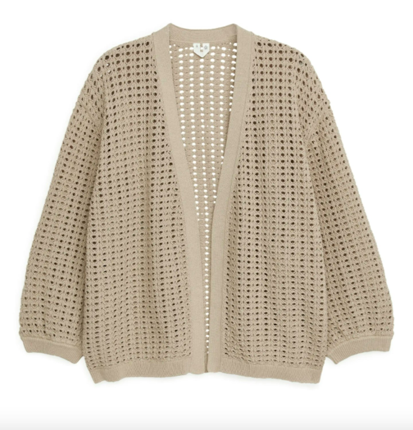 Arket, Lace-Stitch Cardigan, WAS £69 NOW £48