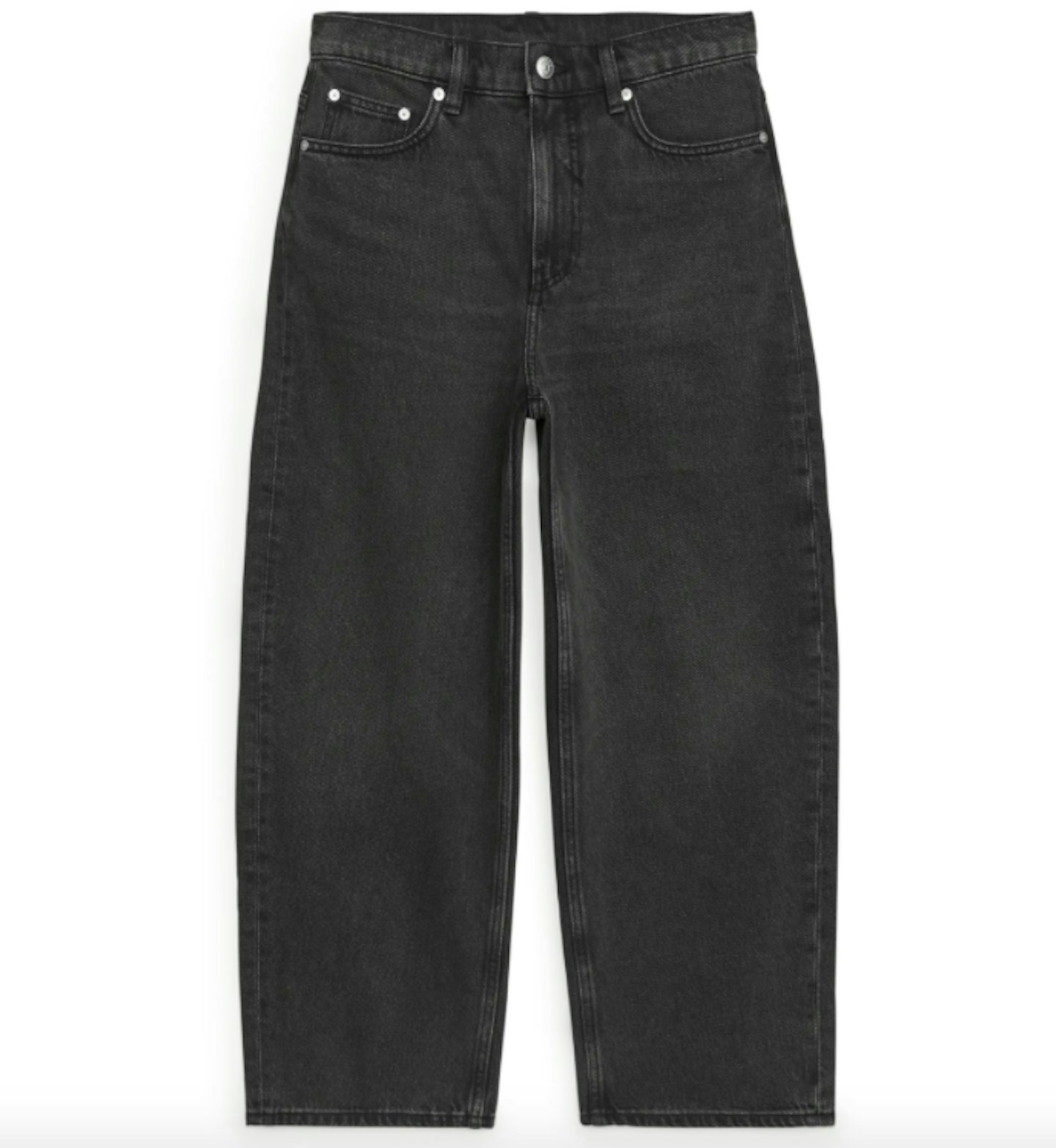 Arket, Loose Cropped Barrel-Leg Jeans, WAS £59 NOW £30