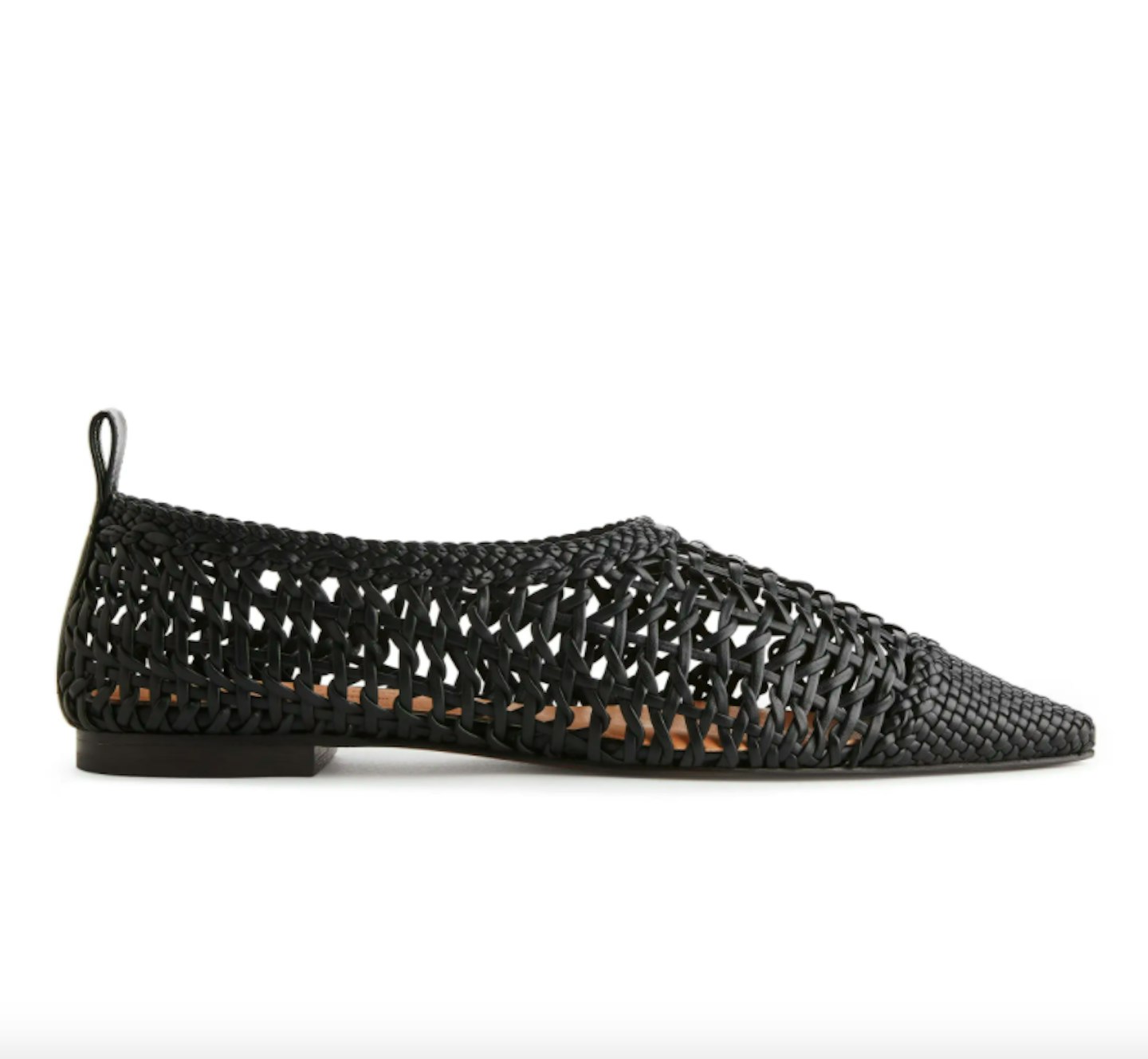 Arket, Pointy Woven Ballerinas, WAS £135 NOW £81