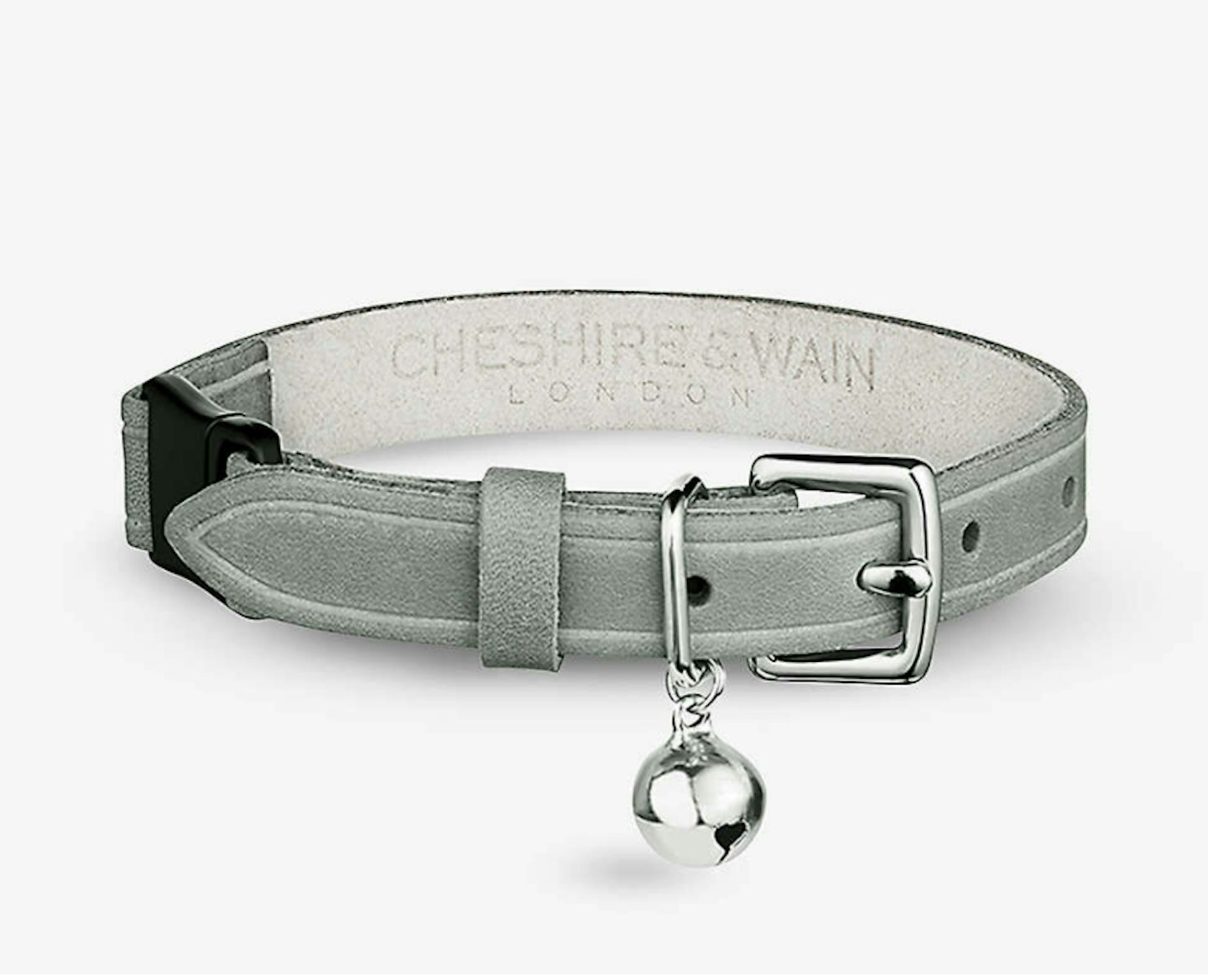 CHESHIRE & WAIN Muted Heritage Mist leather cat collar