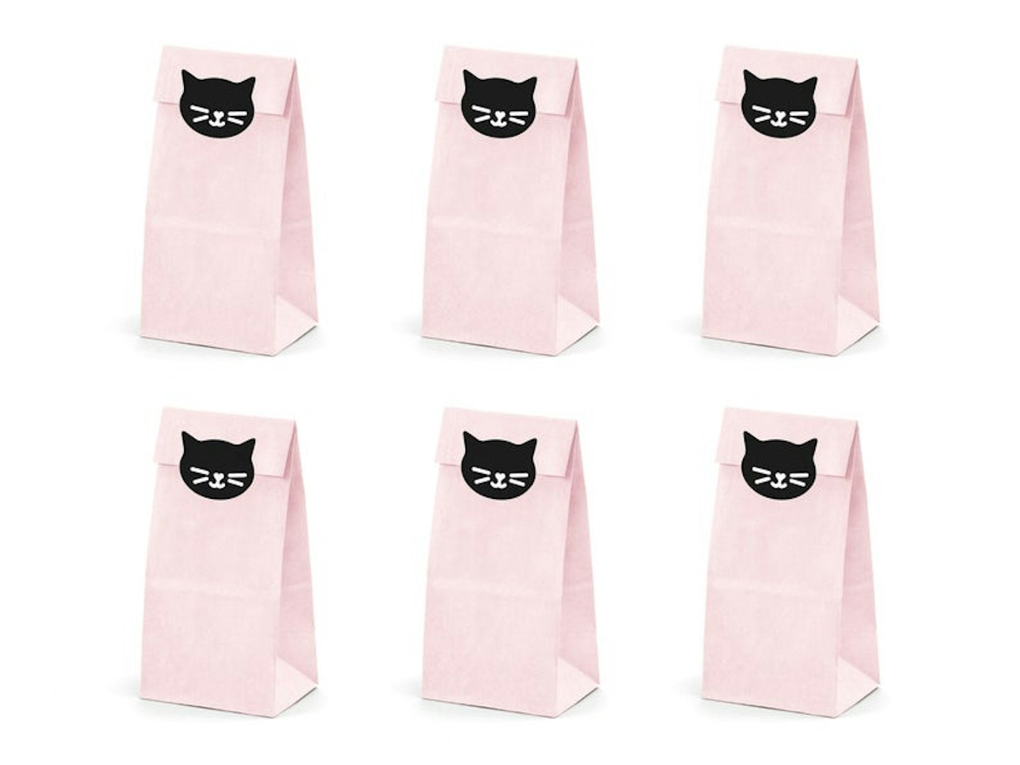 Pink & Black Cat Treat Bags by Little Orchard Craft