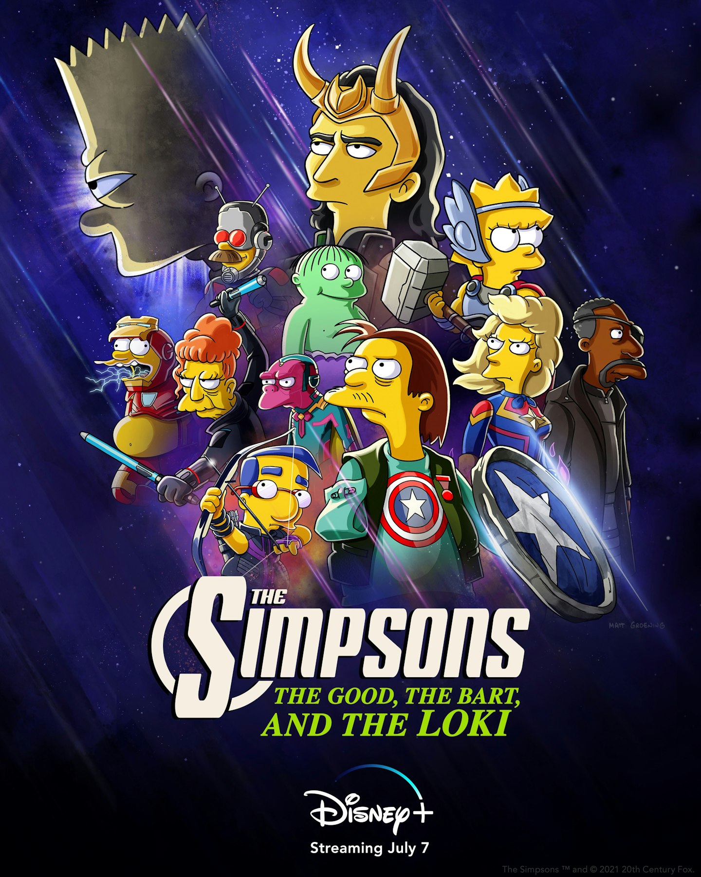 The Simpsons MCU short poster