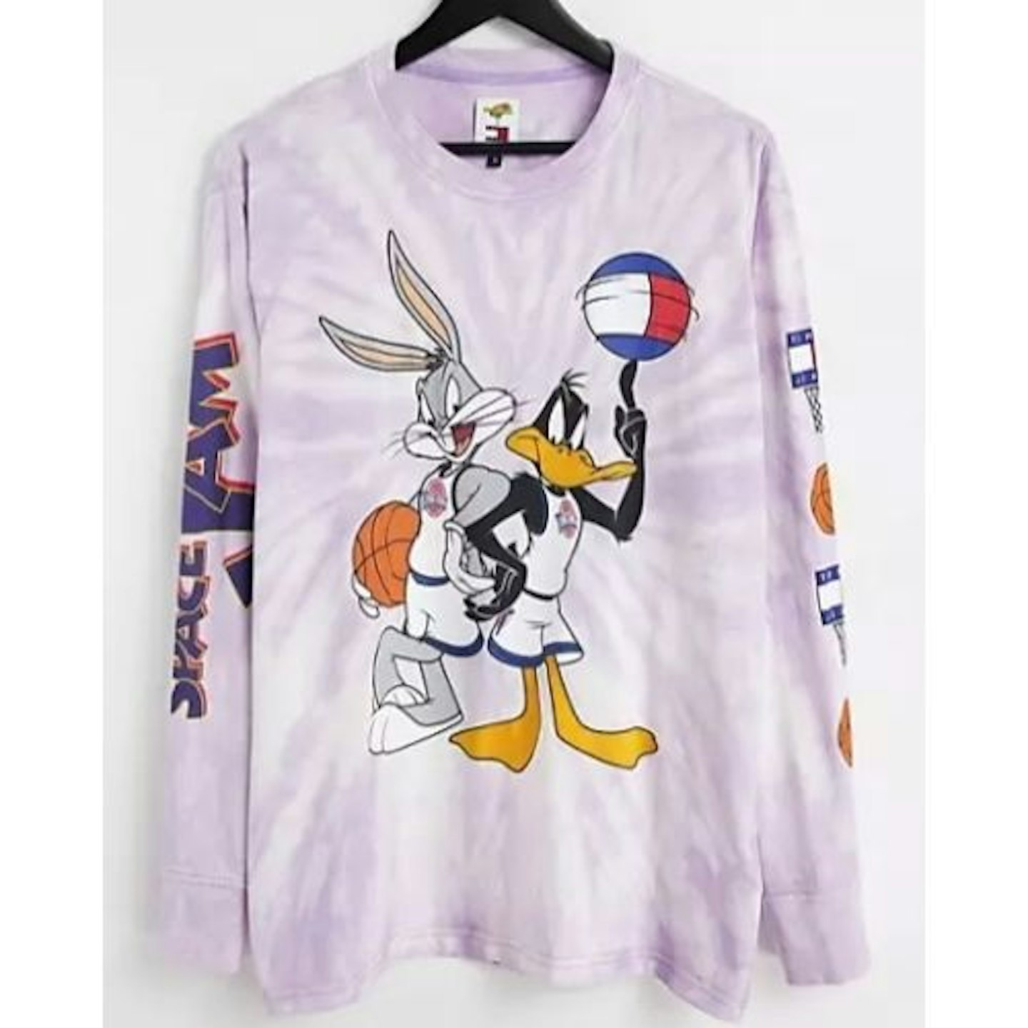 Tommy Jeans X Space Jam unisex tie dye long sleeve top