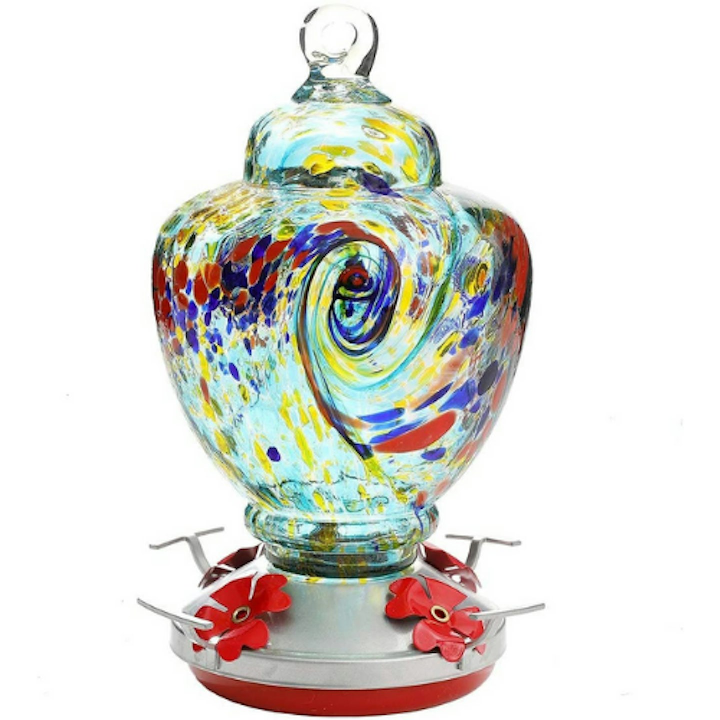 Glass Hummingbird Feeder