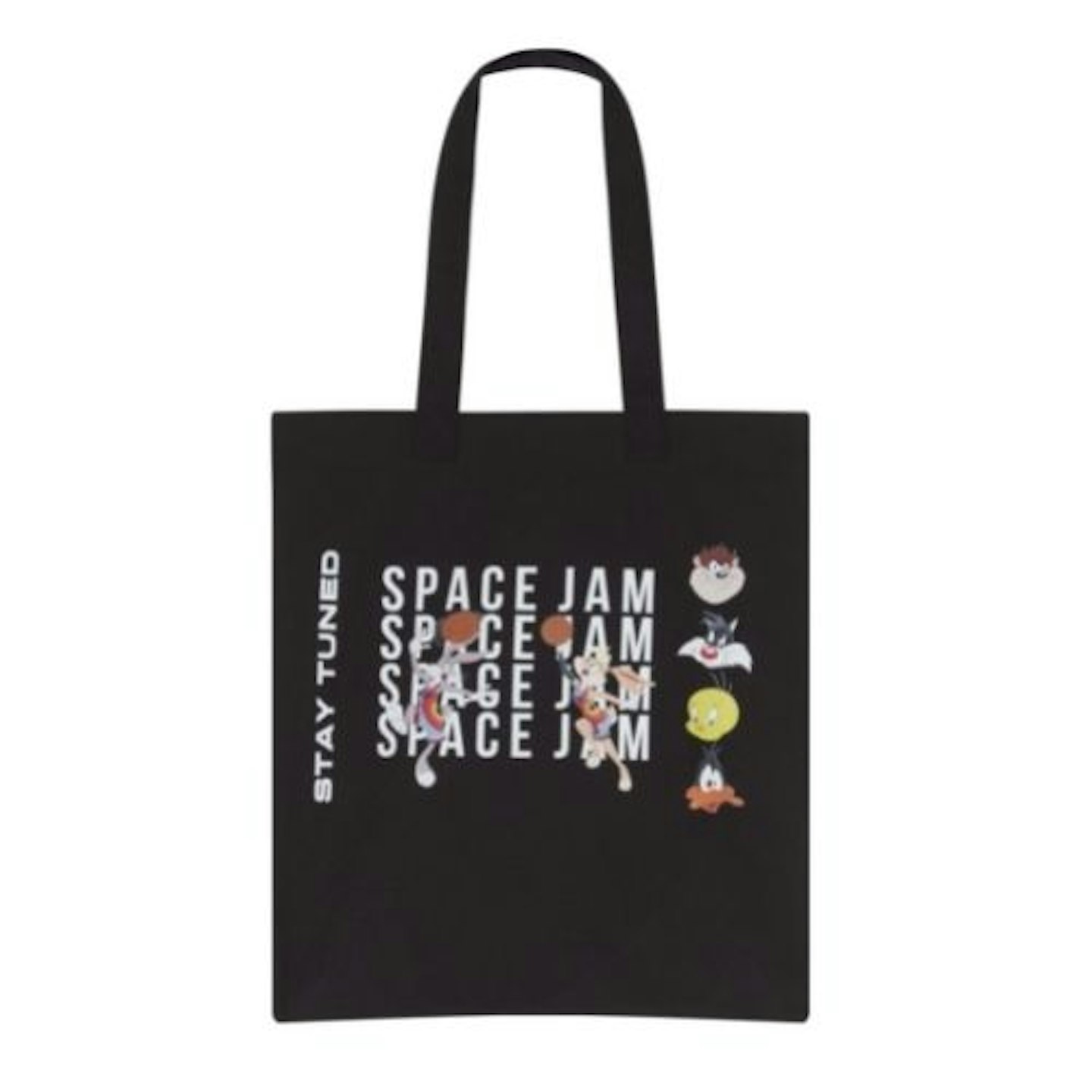 ASOS DESIGN Space Jam 2 logo print organic cotton shopper