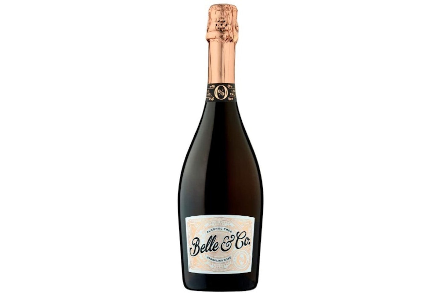 Belle & Co Sparkling Rose Alcohol Free Wine, Non-Alcoholic