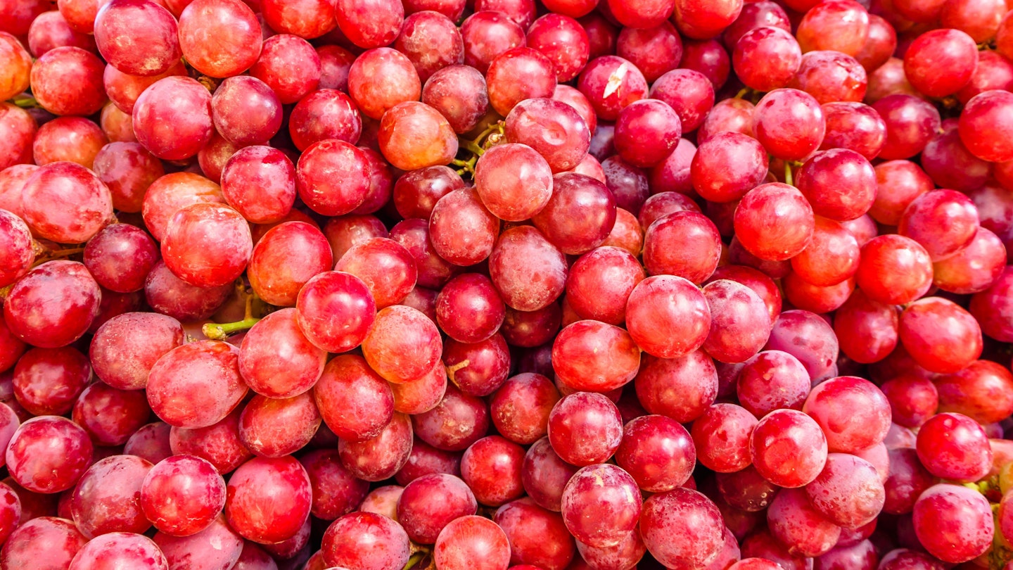Red grapes