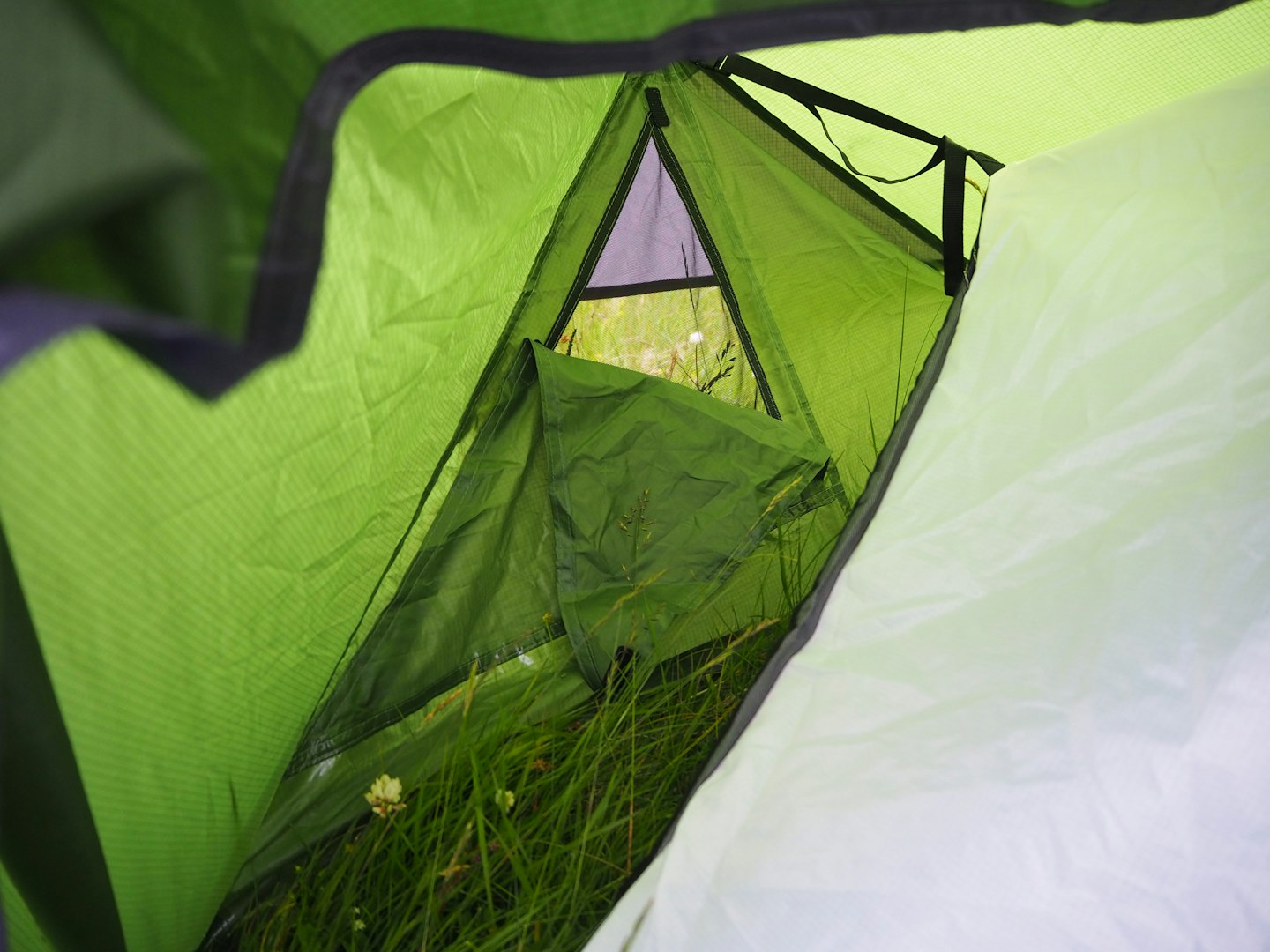 Ventilation panel on the Wild Country Zephyros Compact 2 tent