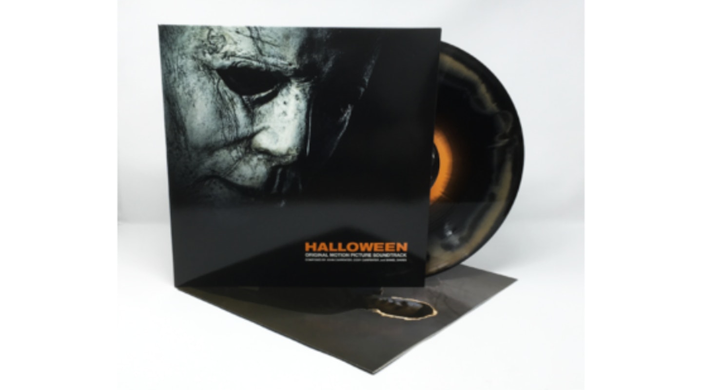 Halloween, Orange & Black Starburst Vinyl