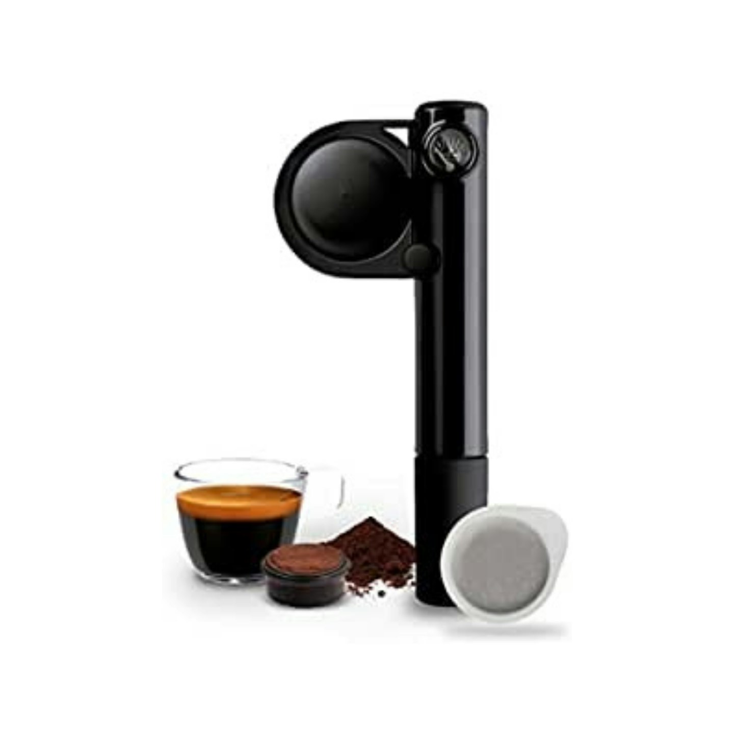 Handpresso Pump Black 48238 Portable and manual espresso machine for ESE pods or ground coffee