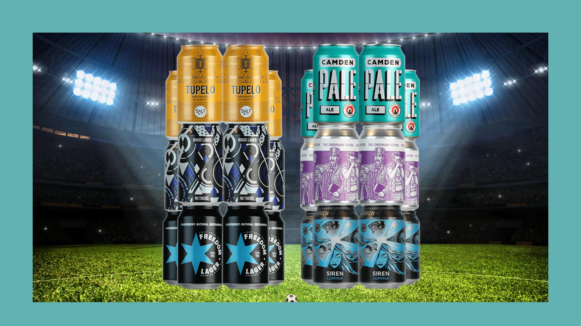 Bottoms up! Get 25 off a crate of 24 beers to celebrate the Euros