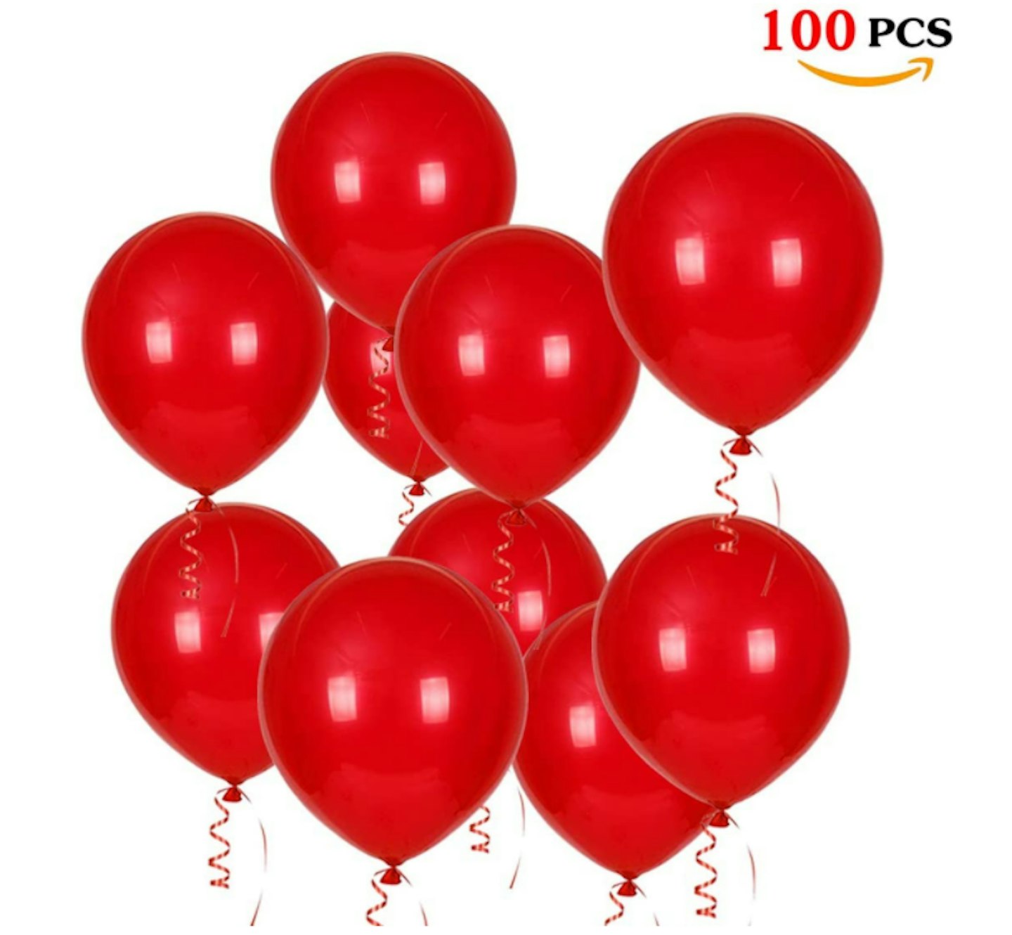 O-Kinee Red Balloons,100 Pieces