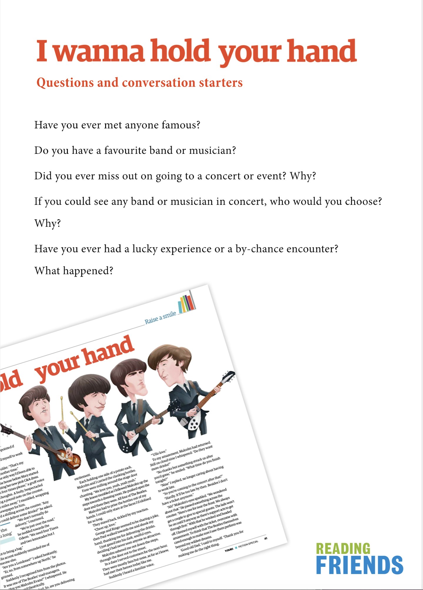 Example of one of the questions pages in the toolkit