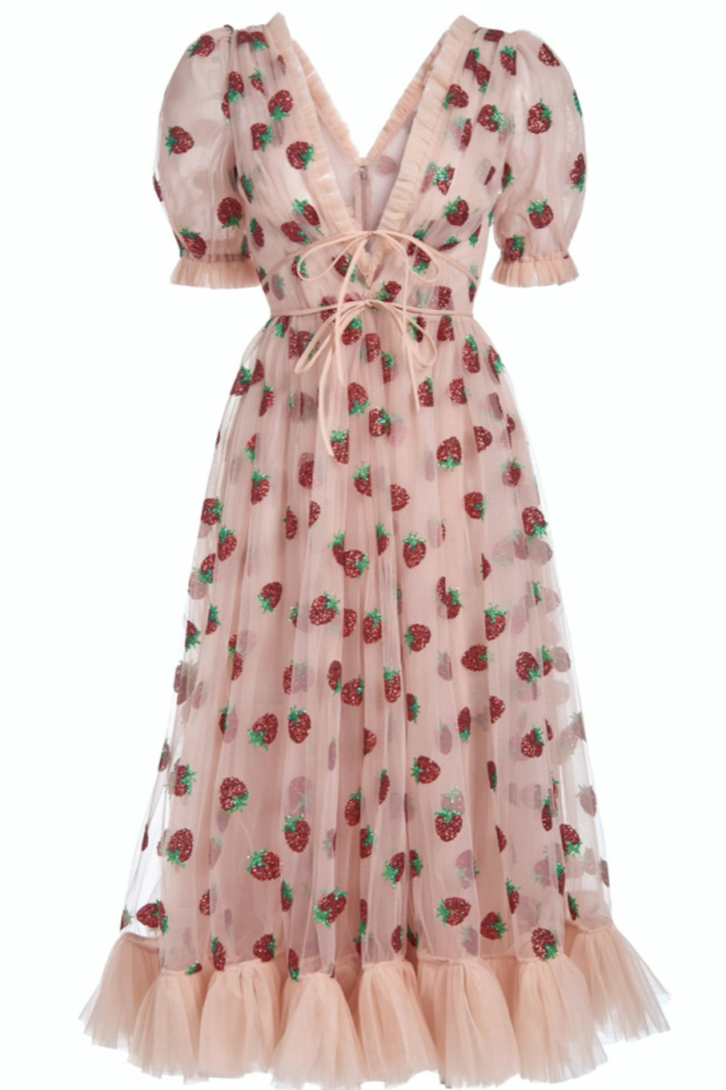Lirika Matoshi, Strawberry Midi Dress, Rent From £47