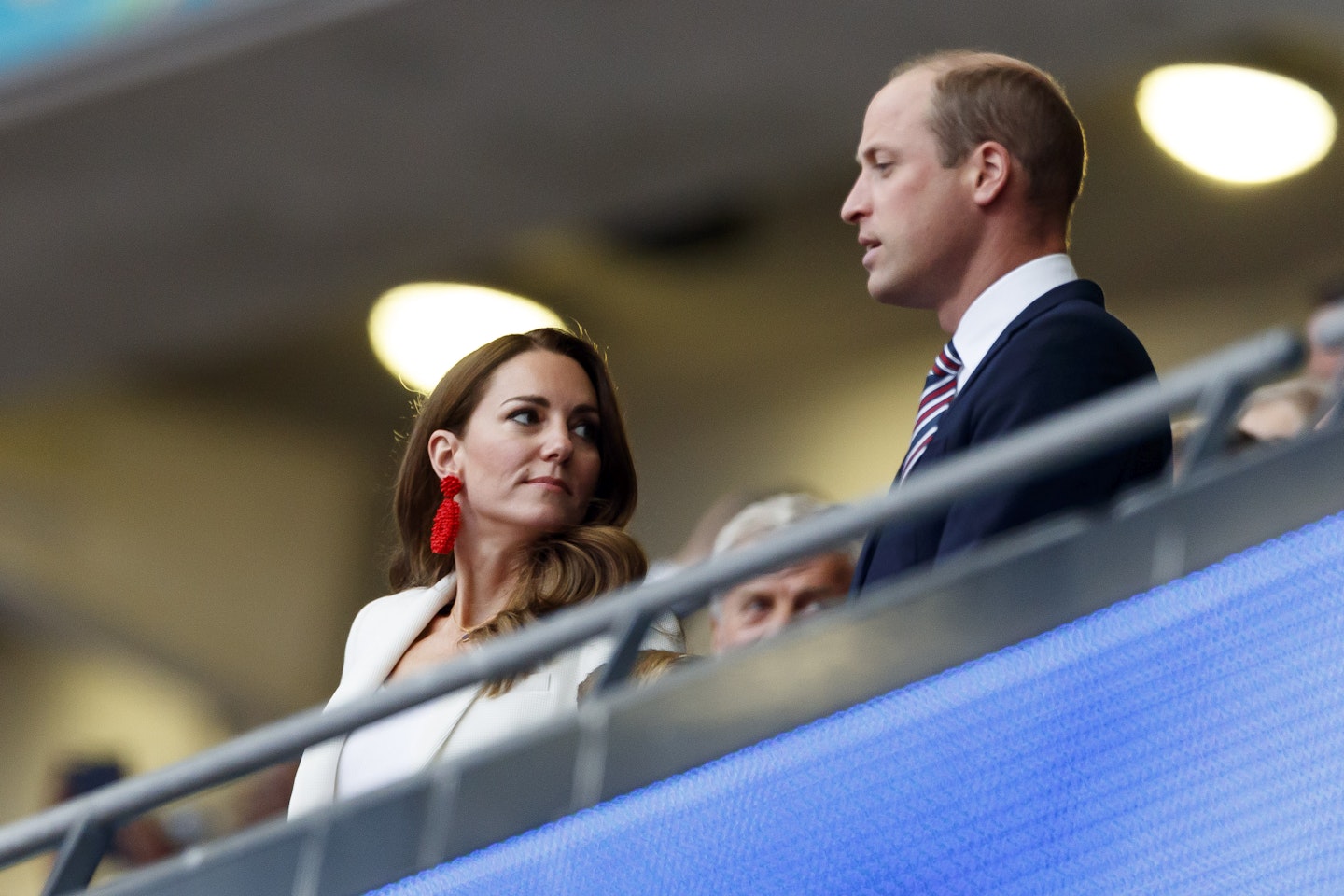 Kate Middleton watching the football final at Wemberly 