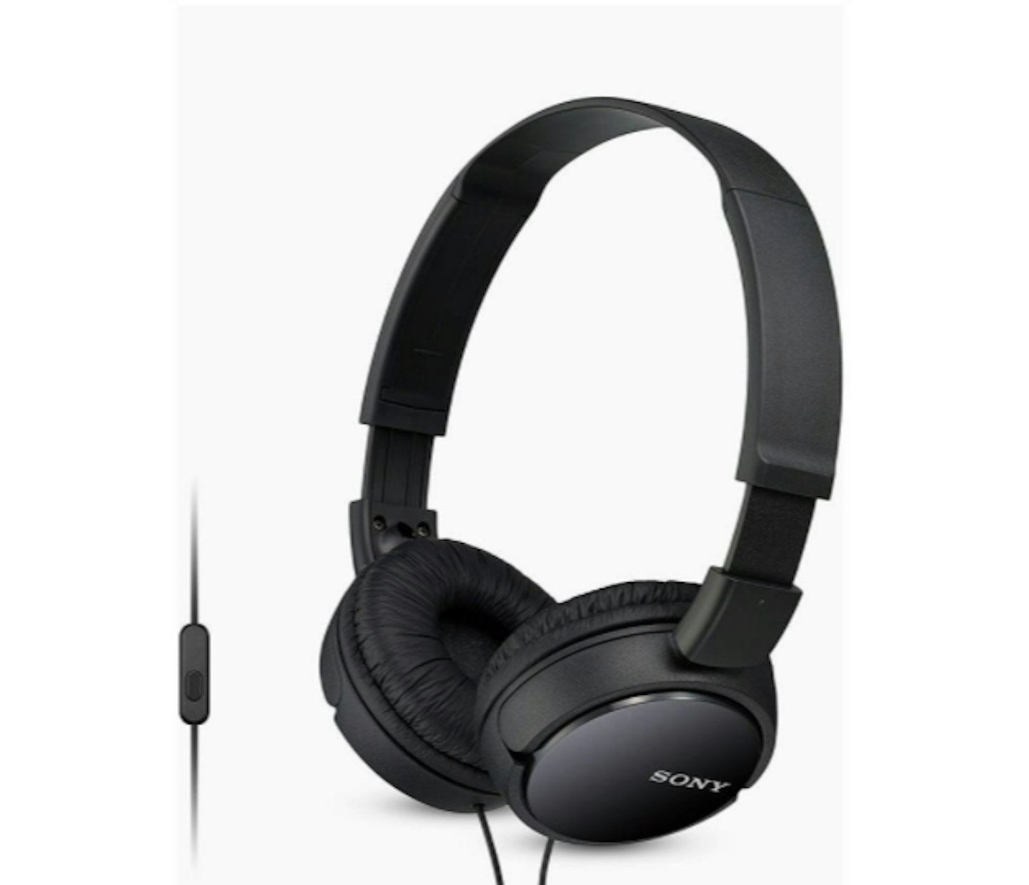 Sony MDR-ZX110AP On-Ear Headphones with Mic/Remote, Black