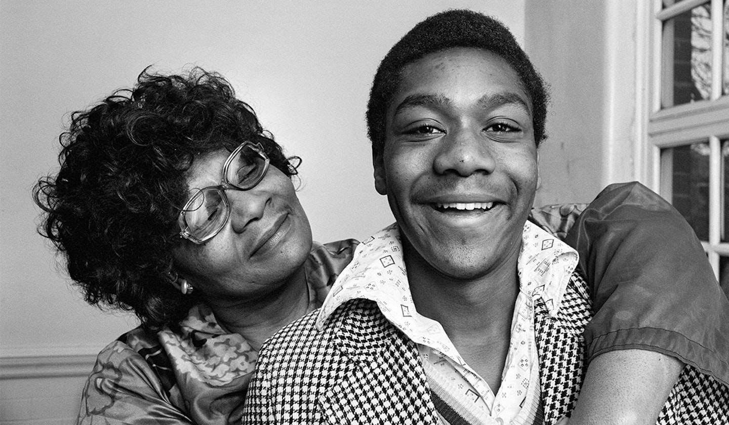 Lenny Henry with his mother