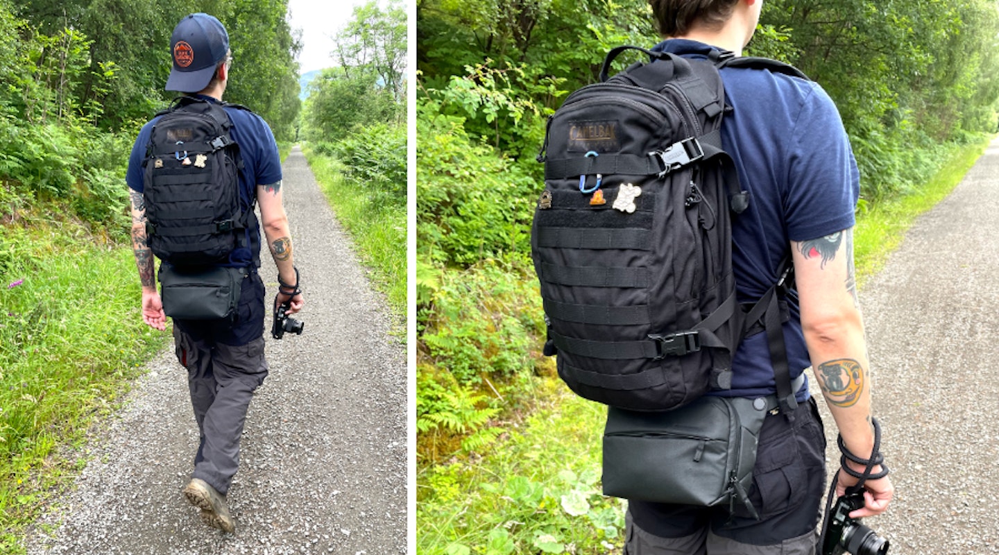 Peak Design Everyday Sling 3L - waist belt, hiking
