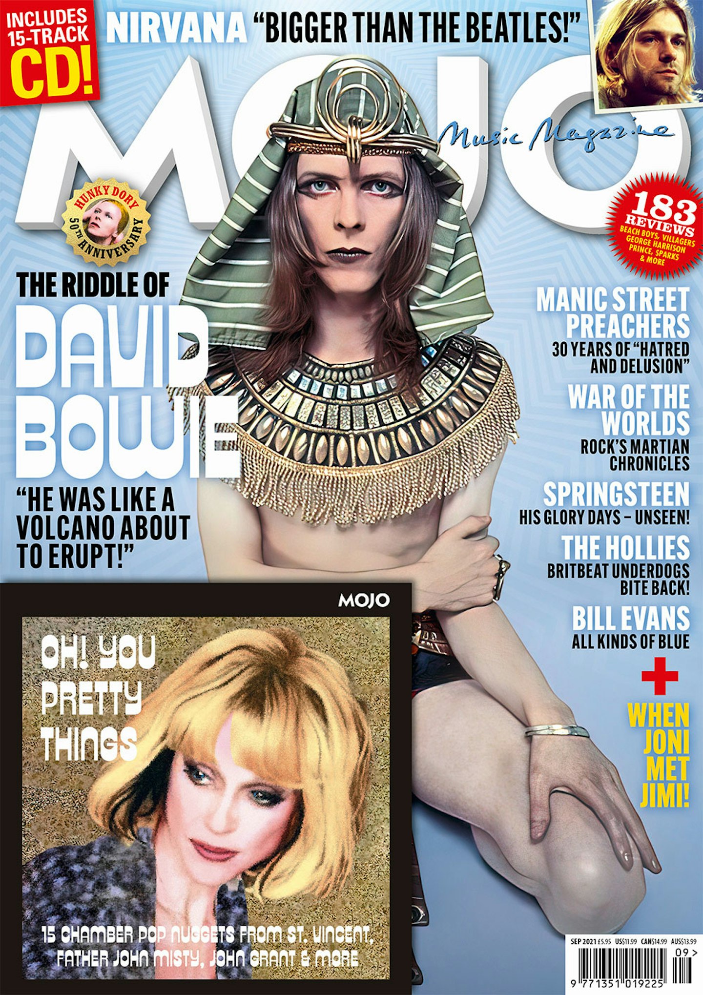 MOJO 334 magazine cover, featuring David Bowie