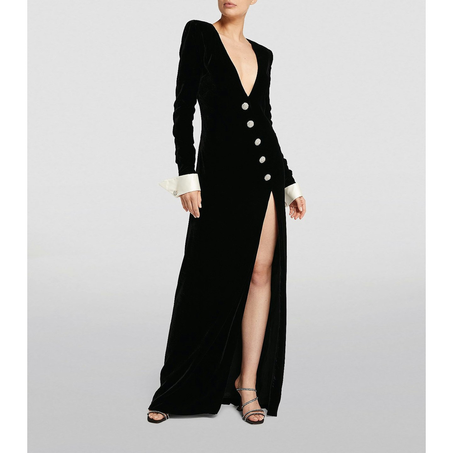 Alessandra Rich, Black Velvet Dress, From £28