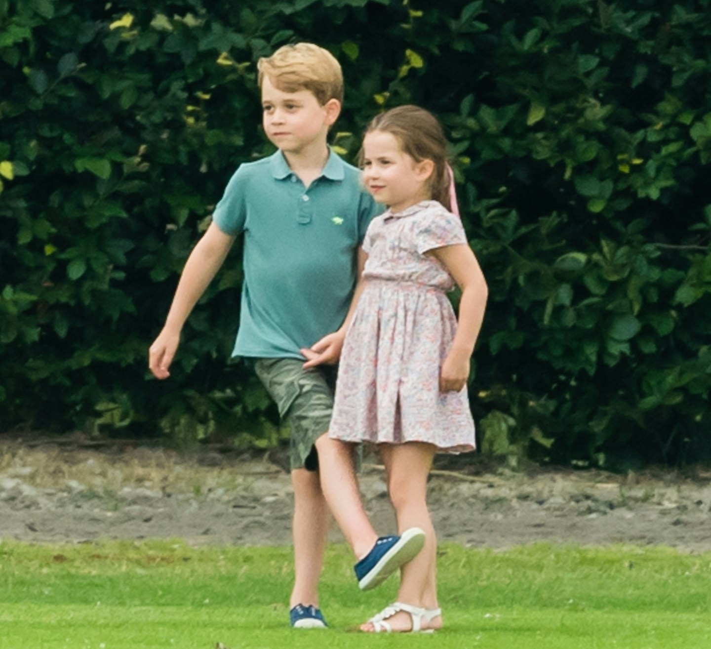 Prince George and Princess Charlotte at The King Power Royal Charity Polo Day