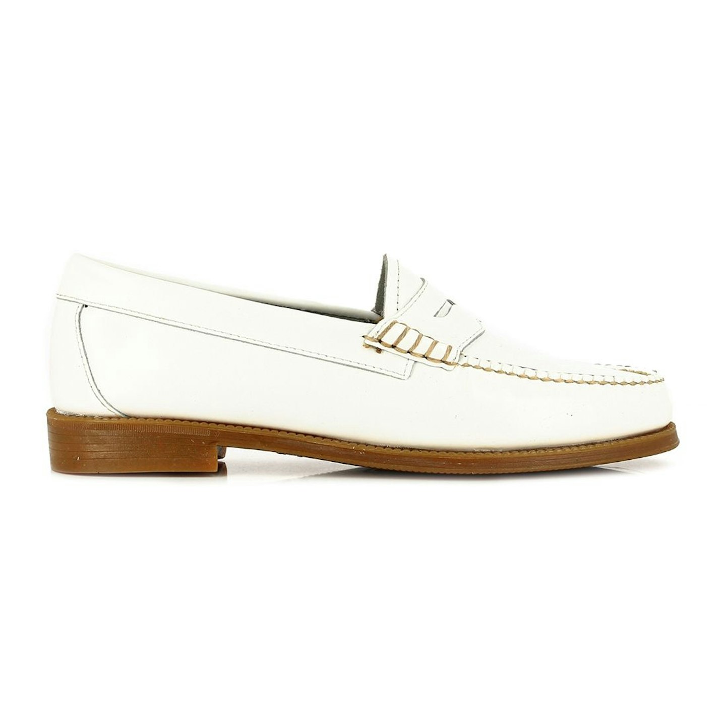 GH Bass & Co, Easy Weejuns Penny Loafers White Leather, £90