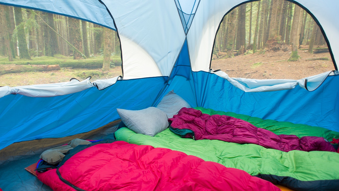Sleeping bags and camping pillows