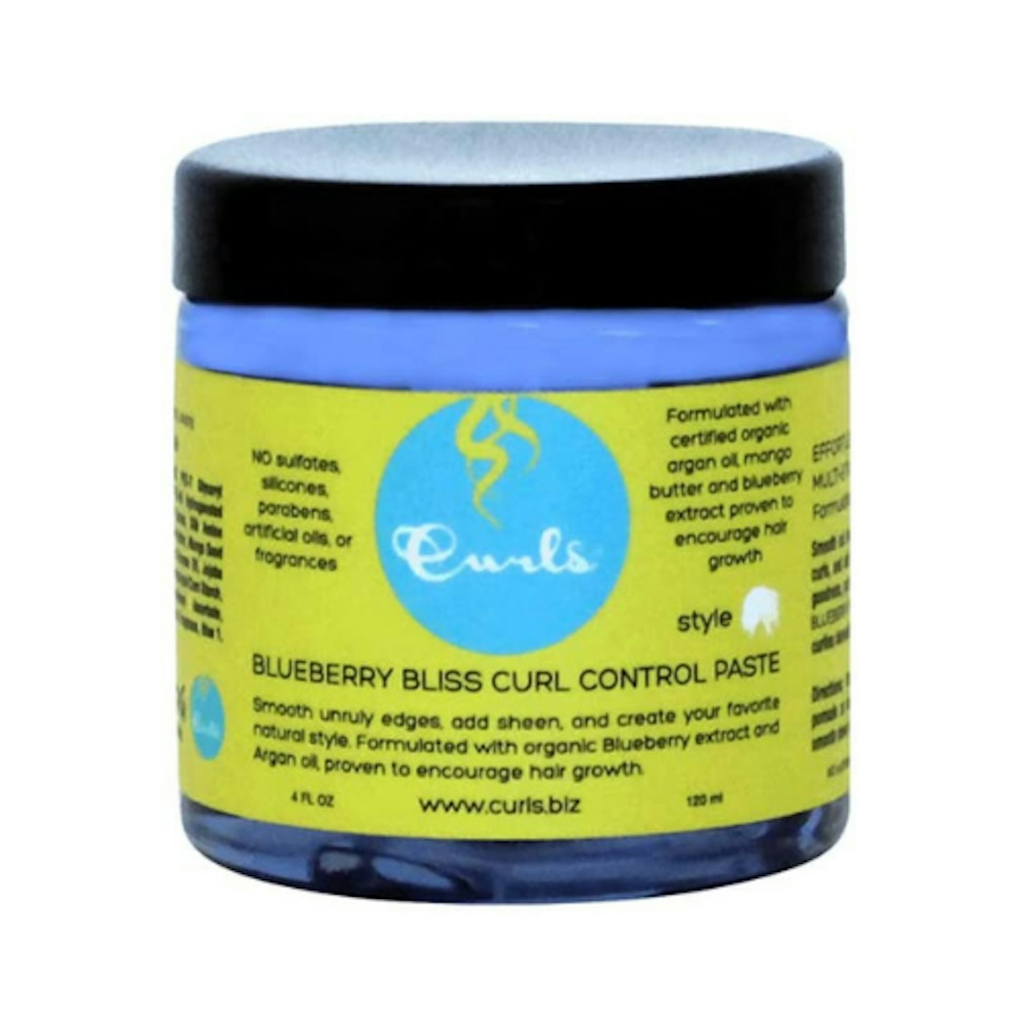 Curls Blueberry Bliss Curl Control Paste on white background